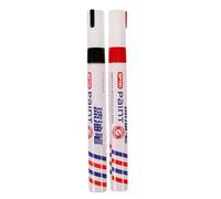 BESPORTBLE 2pcs Tombstone Paint Marker Pens Red Black Granite Grave Repair | Oil Based Colours, Bright Finish, Suitable for Wood and Ceramic, Portable Supplies for DIY Memorial Upkeep Outdoors