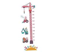 BESPORTBLE 2pcs Tower Crane Pattern Height Wall Stickers for Kids Room Nursery, PVC Material, Easy to Apply and No Residue, Cartoon Style Wall Decals for Home Bedroom Decoration