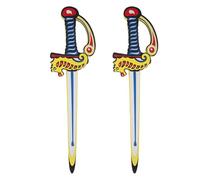 BESPORTBLE 2pcs Toy Swords For Kids - Soft Foam Sword For Boys Girls - Role-Play Knight Costume - Kids Pretend Playset - Toddler Halloween Party Dress-Up