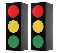 BESPORTBLE 2pcs Traffic Light Candy Boxes for Wrapping, Small Decorative Boxes with Lid, Race Theme Party Favor Packaging for Birthdays and Events