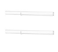 BESPORTBLE 2pcs Transparent Acrylic Music Book Clips Simple Sheet Music Holders for Musicians for Piano Scores Sermon Notes and Cooking Recipes