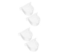 BESPORTBLE 2PCS Transparent Bird Cage Food Bowls - Durable Parrot Feeding Cups for Cockatiels - Conures Budgies and Macaws Essential Birdcage Accessories for Easy Feeding and Hydration