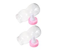 BESPORTBLE 2Pcs Transparent Bottle Piggy Bank Jumbo Coin Bank for Fun Milk Bottle Design High Capacity Savings Jar for Boys Party Favor Pink