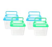 BESPORTBLE 2pcs Transparent Breeding Box for Reptiles and Aquatic Pets Climbing Container Air for Turtles and Animals Versatile Habitat for Healthy Growth