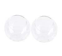 BESPORTBLE 2pcs Transparent Glass Hamster Nest for Small Pets Stylish Cooling House for and Dwarf Hamsters Safe Breathable Design for Comfort and Relaxation