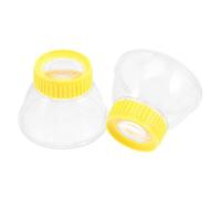 BESPORTBLE 2pcs Transparent Insect Observation Cages with Magnifying Glass Lightweight Bug Catcher Box for Science Experiments Educational Display Case for Nature Exploration