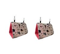 BESPORTBLE 2pcs Triangle Thicken Warm Bird Nest Cozy Minimalist Parrot Bed Hammock for Birds Adorable Design for Parrots and Budgies to Play and Sleep