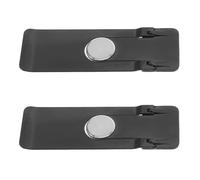 BESPORTBLE 2pcs Ultra Thin Metal Phone Holder Kickstand 360° Rotating Vertical and Horizontal Multi-angle Folding Design Stable Universal Phone Stand Black