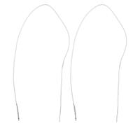 BESPORTBLE 2pcs under Saddle Pickup for Acoustic Guitar with 2.5mm Audio Jack, Metal Sound Pickups for Folk Guitar Performance, Plug-on Musical Instrument Accessories