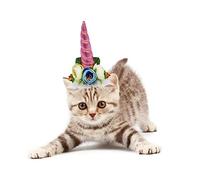 BESPORTBLE 2pcs Unicorn Pet Hat Soft Cloth Cosplay Prop for Cats Dogs Puppy Pink Horn Comfortable Photo Accessory for Halloween Birthday Party