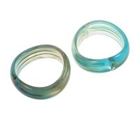 BESPORTBLE 2pcs Vintage Bracelet Geometric Irregular Bracelets Chunky Wide for Women Retro Marble Acrylic Bangle Summer Beach Bangles for Boho Aesthetic Jewelry