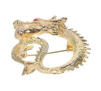 BESPORTBLE 2pcs Vintage Dragon Brooch Pin Elegant Chinese Style Jewelry Decorative Brooch for Women for Parties Weddings and