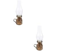 BESPORTBLE 2pcs Vintage Led Kerosene Lamp Retro Candle Lanterns Decorative Electronic Candle Lights for Party Home Desk