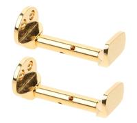 BESPORTBLE 2Pcs Violin Chin Rest Fitting Screw Violin Parts Metal Ergonomic Design Carefully Crafted for Players of Skill Levels 1.57X0.67X0.59In