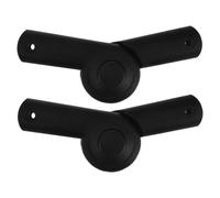 BESPORTBLE 2pcs Wagon Handle Fitting, Collapsible Utility Cart Joint for Outdoor Camping, Reinforced Anti-deformation Frame, General Handrail Matching Structure, Black