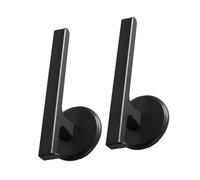 BESPORTBLE 2pcs Wall Mounted Towel Rack Black Abs Storage Hanger Space Saving Towel Bar for Bathroom and Kitchen Organizing Essentials