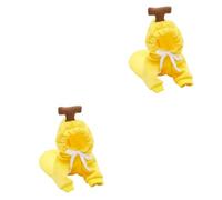 BESPORTBLE 2pcs Warmth Dog Clothes Cozy Banana Hoodie for Dogs for Autumn and Stylish Pet Sweater for Cold Days Keeps Pets Warm and Adorable