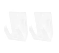 BESPORTBLE 2pcs White Plastic Barcode Scanner Holder with Ergonomic Design Minimizing Accidental Drops, Stable Desk Mount Stand for Handheld Reader in Office or Retail Use