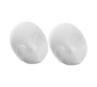 BESPORTBLE 2pcs White PVC Face Masks DIY Paintable Blank Masquerade Masks Lightweight Fit for Halloween Cosplay Party Accessories