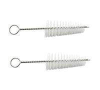 BESPORTBLE 2pcs Wind Instrument Cleaning Brush for Saxophone Sound Hole Nylon Stainless Steel Protective Fluffy Brushes for Alto Tenor Sax Clarinet Flute Maintenance