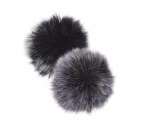 BESPORTBLE 2pcs Wireless Lavalier Microphone Kit Furry Windscreen Muff Windscreen Cover for Lapel Mics Pop Filter for Mics Outdoor Recording Gear