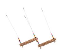 BESPORTBLE 2pcs Wooden Chicken Swing Toys for Hens Natural Bird Perches for Parrots Training Stand Multi-functional Chew Toy for Chicken Enrichment