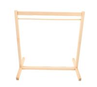 BESPORTBLE 2pcs Wooden Doll Dress Holder - 30 Cm Wooden Miniature Doll Garment Hangers Portable Miniature Organizing Rack Dollhouse Accessories for Stuffed Animals