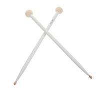 BESPORTBLE 2pcs Wooden Drumsticks with Soft Felt Heads Versatile Mallets for Bass Drum Timpani and Snare Drums Lightweight and Durable Percussion Accessories for Musicians and Beginners
