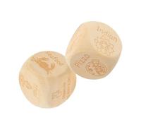 BESPORTBLE 2Pcs Wooden Food Decision Fun Game Props for Dinner Choices for Compact and Stylish Design for Family Meals Parties Say Goodbye to Food Dilemmas