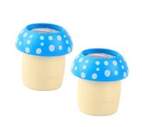 BESPORTBLE 2PCS Wooden Mushroom Kaleidoscopes Smooth Polished Educational for Visual Experience Birthday Creative Imagination Development