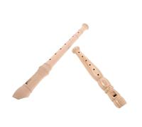 BESPORTBLE 2pcs Wooden Soprano Recorder German Fingering System Eight Hole Flute Lightweight Professional Tuning Beginner Friendly for Adults School Home Practice