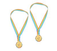 BESPORTBLE 2pcs Youth Ice Skating Medals Gold Award for Lightweight Achievement Prizes for Kindergarten Sports Days Competitions and Participation Rewards