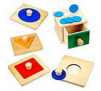 BESPORTBLE 2Set Educational Wooden Coin Box Geometric Puzzle for Montessori for Boy Girl Enhances Shape and Color Recognition Promotes Early Learning and Hand Control Skills