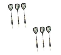BESPORTBLE 2sets Aluminum Rod Flights Tiger Tail Wings Needle Tipped Shafts for Players 3pcs*2