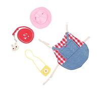 BESPORTBLE 2sets Costume with Leash for Pets Adorable Bunny Clothes with Fashionable Plaid Design Comfortable and Easy to Wear for Outdoor Activities