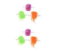 BESPORTBLE 2sets Creative Pet Wig Halloween Costumes for Dogs Pet Costume Prop Elastic Band for Cats Dogs Photo Accessory 3pcs*2