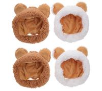 BESPORTBLE 2sets Cute Cat Bunny Ears Warm Hat Retaining Cap for Pets Pet Hat Adorable Accessory 2pcs*2
