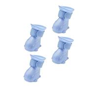 BESPORTBLE 2sets Daily Use Dog Rain Boots Waterproof Comfortable and Durable for 4pcs*2