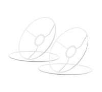 BESPORTBLE 2sets Diy Lampshade Kit Round Lampshade Frame Ring Ceiling Light Frames for Modern Retro