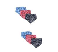 BESPORTBLE 2sets Dog Necklace Decor Pet Collar Bib Triangle Soft Saliva Towel Adjustable Size Fashionable Dog Scarf 3pcs*2