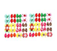 BESPORTBLE 2sets Elegant Bowknot Pet Hair Tie Dog Hair Rope Stylish Bow for Puppies Fashion Bowknot Holder (random Style Random Color) 20pcs*2