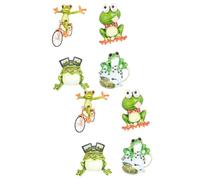BESPORTBLE 2sets Frog Brooch Cute Cartoon Animal Pins for Women Lapel Pins for Clothing Bags Scarves and Accessories Fun Frog Jewelry for Brooch Collectors 4pcs*2