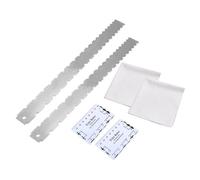 BESPORTBLE 2Sets Guitar Neck Ruler and Luthier Measuring Tools Notched Straight Edge for Fret Leveling and String Height Measurement Durable and Versatile Guitar Setup Tools