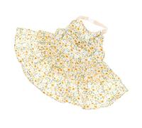 BESPORTBLE 2sets Handcrafted Rabbit Harness and Flower Print Dress for Pets Pulling Strap Bunny Traction Rope
