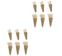BESPORTBLE 2sets Natural Grass Woven Chewing Toy for Teeth Grinding and Oral Care for Hamsters Guinea Pigs and Chinchillas Light Green Beige