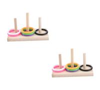 BESPORTBLE 2sets Parrot Educational Puzzle Toy for Interactive Training Random Color Intelligent Development Plaything for Birds Encourages Exercise and Mental