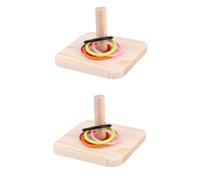 BESPORTBLE 2sets Parrot Interactive Toss Educational Toy Light Yellow Cage Accessory for Skill Development and Exercise for Cockatiels Parakeets and Birds