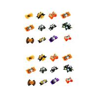 BESPORTBLE 2sets Pet Dog Halloween Dress Costume Hair Clip Sets Stylish Grooming Accessories 24pcs*2