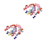 BESPORTBLE 2sets Pet Hair Bands Dog Hair Bands for Pet Cat for Dog Cat Various Styles 20pcs*2 Random Style