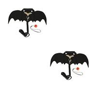 BESPORTBLE 2sets Portable Halloween Bunny Costume Wear-resistant Cloths Bat Wings Leash for Pets for Festivals Parties Photography Props